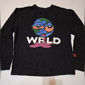 999 Club WRLD Juice World Black Sweatshirt RARE Wasted Large